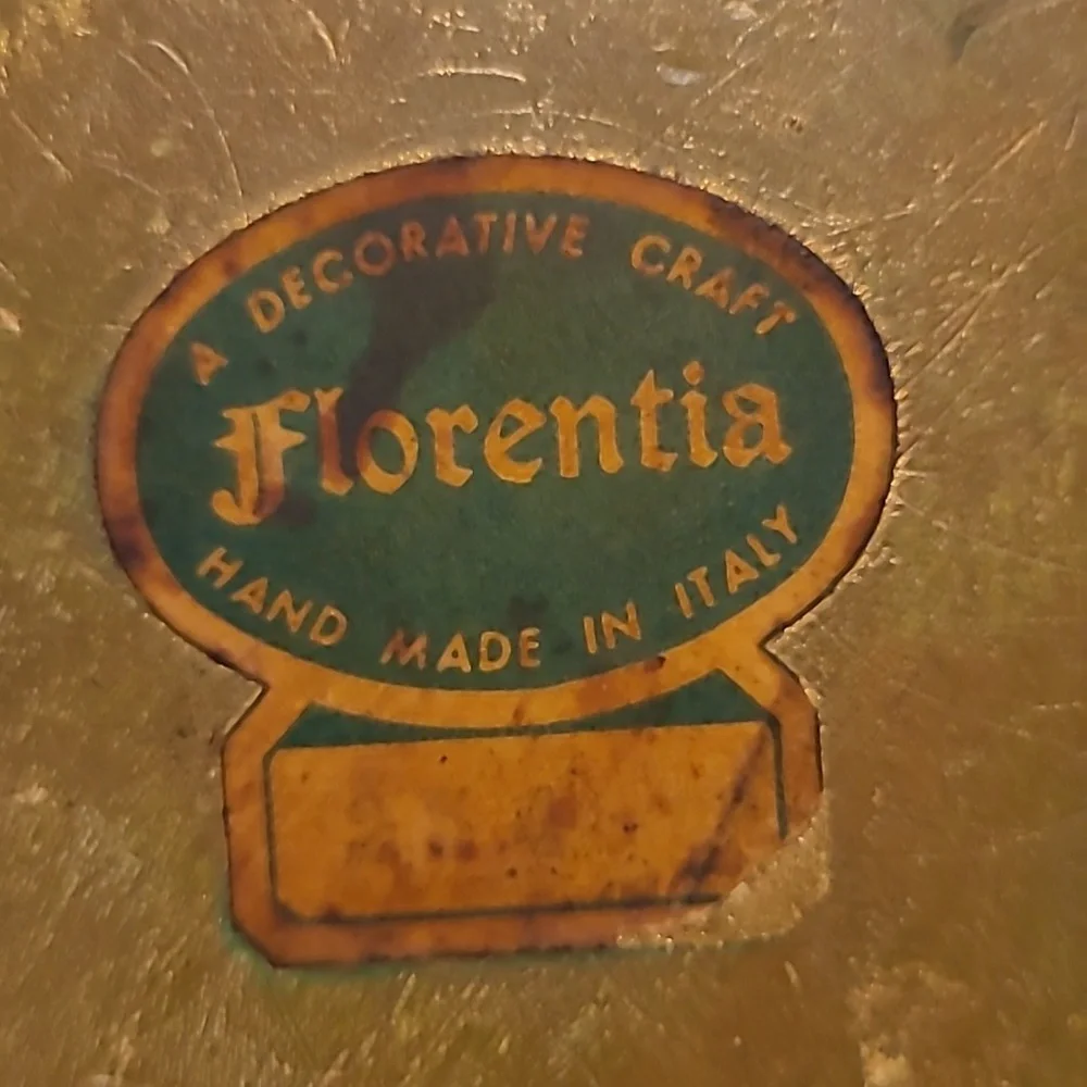 Beautiful Vintage Hand Painted Wooden Florentia Box